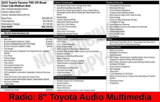 2025 Toyota Tacoma TRD Off-Road