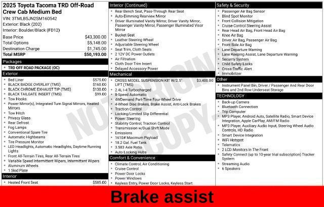 2025 Toyota Tacoma TRD Off-Road