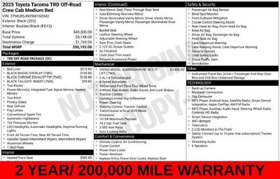2025 Toyota Tacoma TRD Off-Road