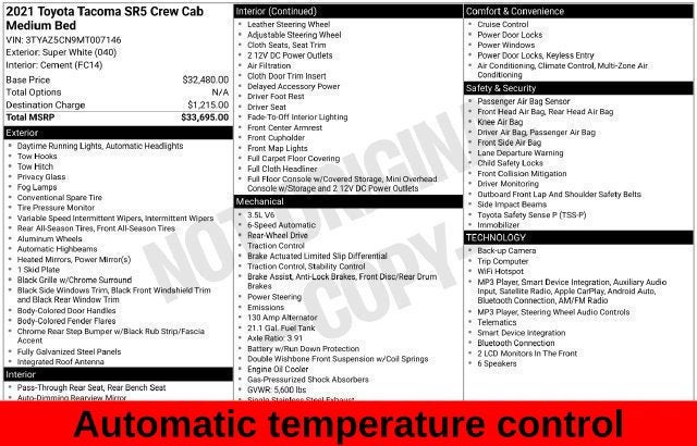 2021 Toyota Tacoma SR5 V6