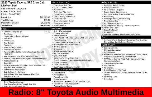 2025 Toyota Tacoma SR5