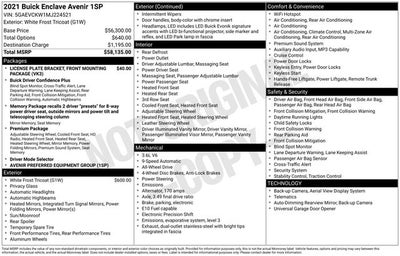 2021 Buick Enclave Avenir