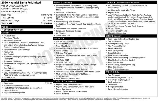 2020 Hyundai Santa Fe Limited