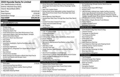 2020 Hyundai Santa Fe Limited