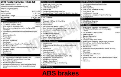 2023 Toyota Highlander Hybrid XLE
