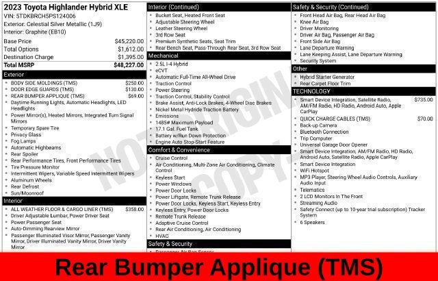 2023 Toyota Highlander Hybrid XLE