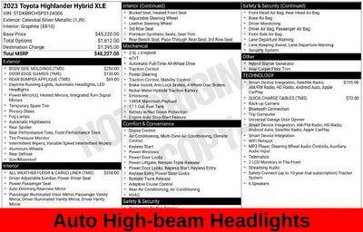 2023 Toyota Highlander Hybrid XLE