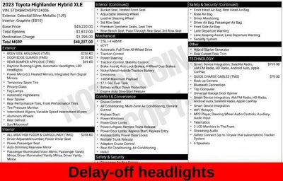2023 Toyota Highlander Hybrid XLE