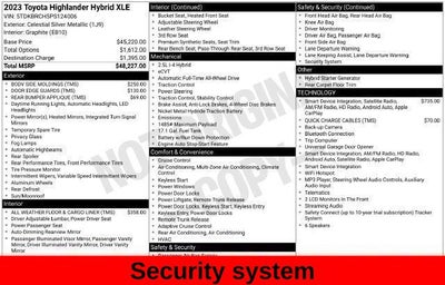 2023 Toyota Highlander Hybrid XLE