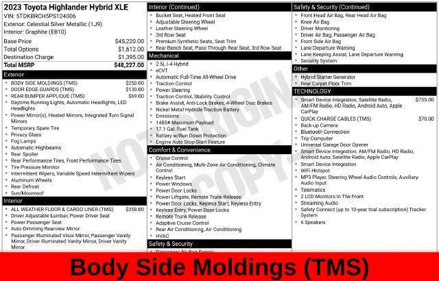 2023 Toyota Highlander Hybrid XLE