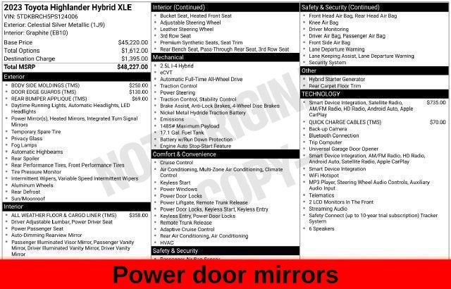 2023 Toyota Highlander Hybrid XLE