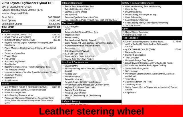 2023 Toyota Highlander Hybrid XLE