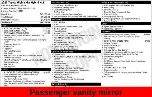 2023 Toyota Highlander Hybrid XLE