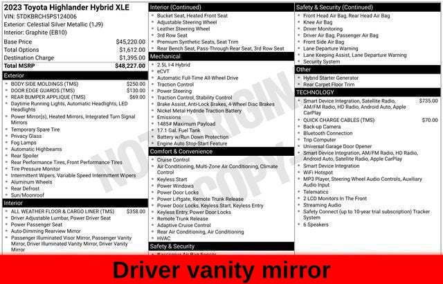 2023 Toyota Highlander Hybrid XLE