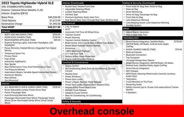 2023 Toyota Highlander Hybrid XLE