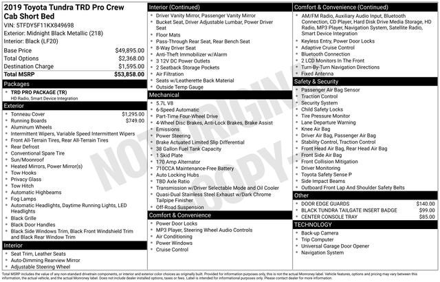 2019 Toyota Tundra TRD Pro