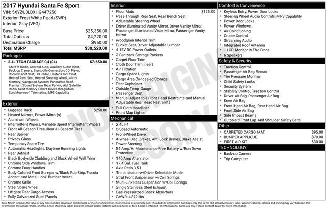 2017 Hyundai Santa Fe Sport 2.4 Base