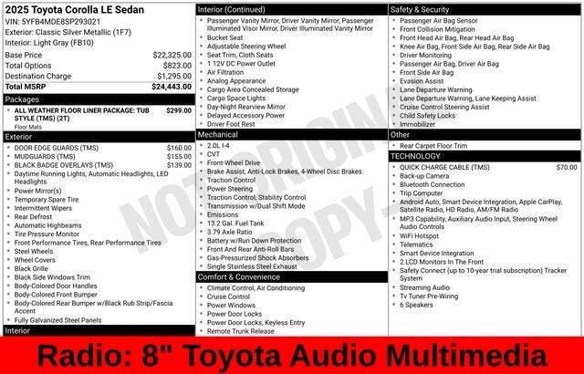 2025 Toyota Corolla LE