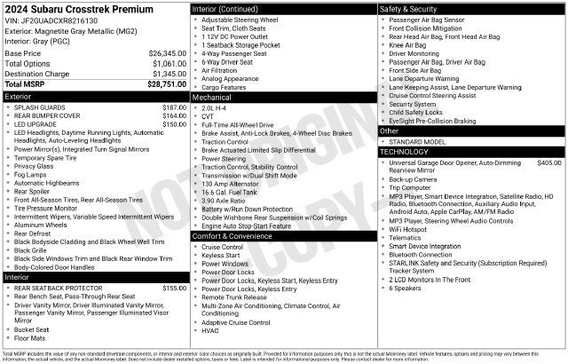 2024 Subaru Crosstrek Premium