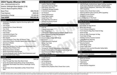 2024 Toyota 4Runner SR5