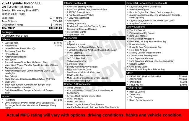 2024 Hyundai Tucson SEL