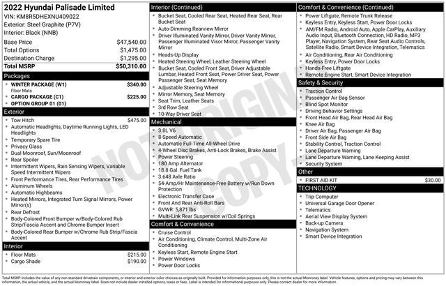 2022 Hyundai Palisade Limited