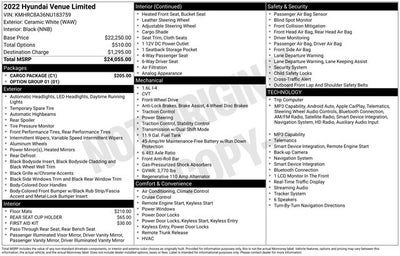 2022 Hyundai Venue Limited