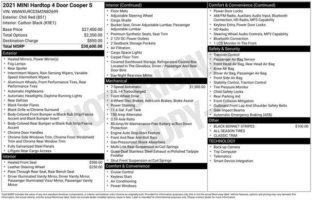 2021 MINI Cooper S Cooper S